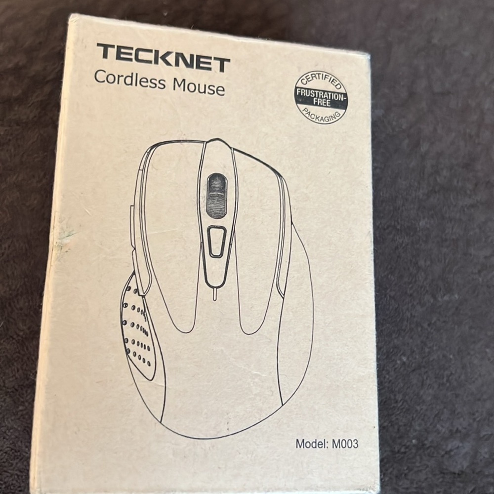 TECKNET CORDLESS MOUSE MODEL M003 NEW IN BOX BLUE